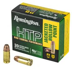 Remington HTP 9mm Luger +P 115gr JHP Ammunition