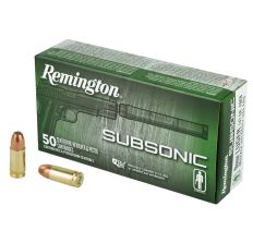 Remington Handgun Ammunition 9mm Subsonic 147gr Flat Nose 50rd
