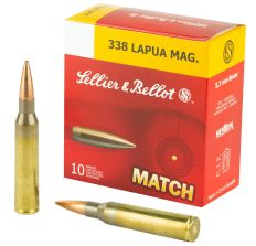 Sellier & Bellot Rifle Ammunition 338 Lapua 300gr OTM 10rd
