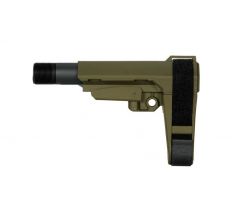 SB Tactical SBA3 OD Green Collapsible Pistol Brace for AR Pistols
