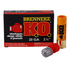 Brenneke K.O. Hunting 20 Gauge 2.75" 3/4 oz Slug Shot - 5rd