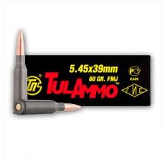 Tula Rifle Ammunition 5.45x39 Steel Case 60gr FMJ 20rd Box