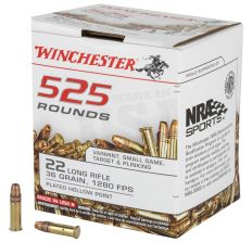 Winchester .22LR 36gr Plated Hollow Point - 525rd Box