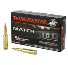 Winchester Match Ammunition 6.5 Creedmoor 140gr BTHP 20rd