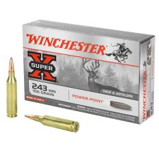 Winchester Super X .243 Win Ammunition 20 Rounds Power-Point - 100 Grain
