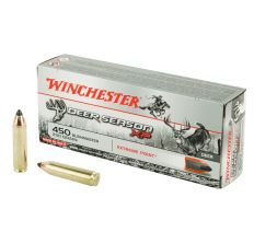 Winchester Rifle Ammunition Deer Season 450 Bushmaster 250gr Polymer Tip 20rd Box