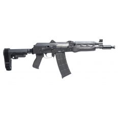 Zastava ZPAP85 Alpha AK-47 Pistol Stained Wood Handguard 5.56NATO 10" Barrel Booster Brake SBA3 Arm Brace 30rd ***TWO FREE MAGAZINES WITH PURCHASE***