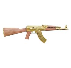Zastava ZPAPM70 7.62x39 AK-47 Rifle 24K Gold Plated 16" Chrome Lined Barrel 30rd